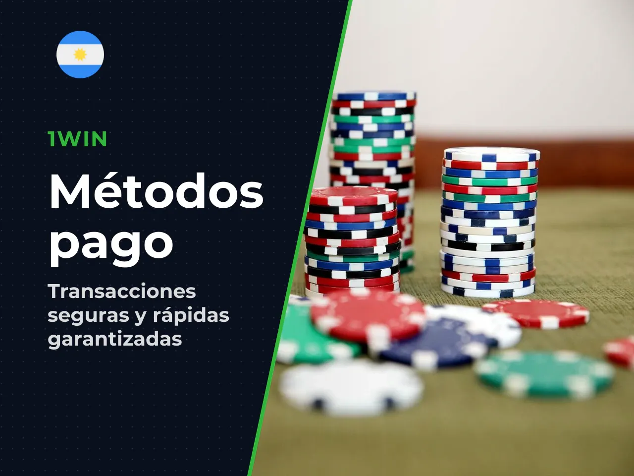 Métodos de pago disponibles para Argentina