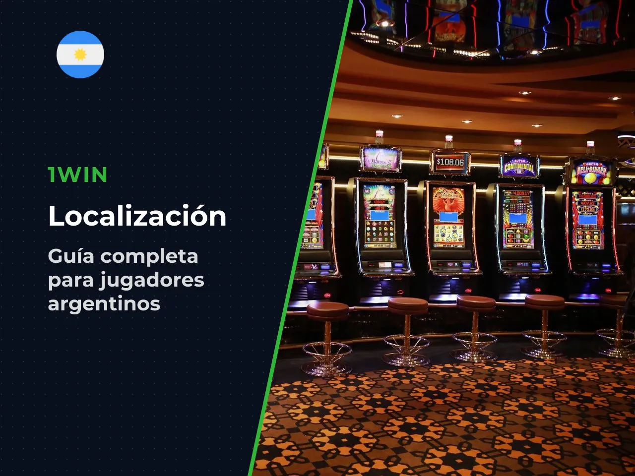 **Localización del sitio:** La versión en español de 1win usa español estándar (es-ES) y no una variante localizada al español rioplatense (es-AR). Se nota en la terminología, la conjugación verbal y