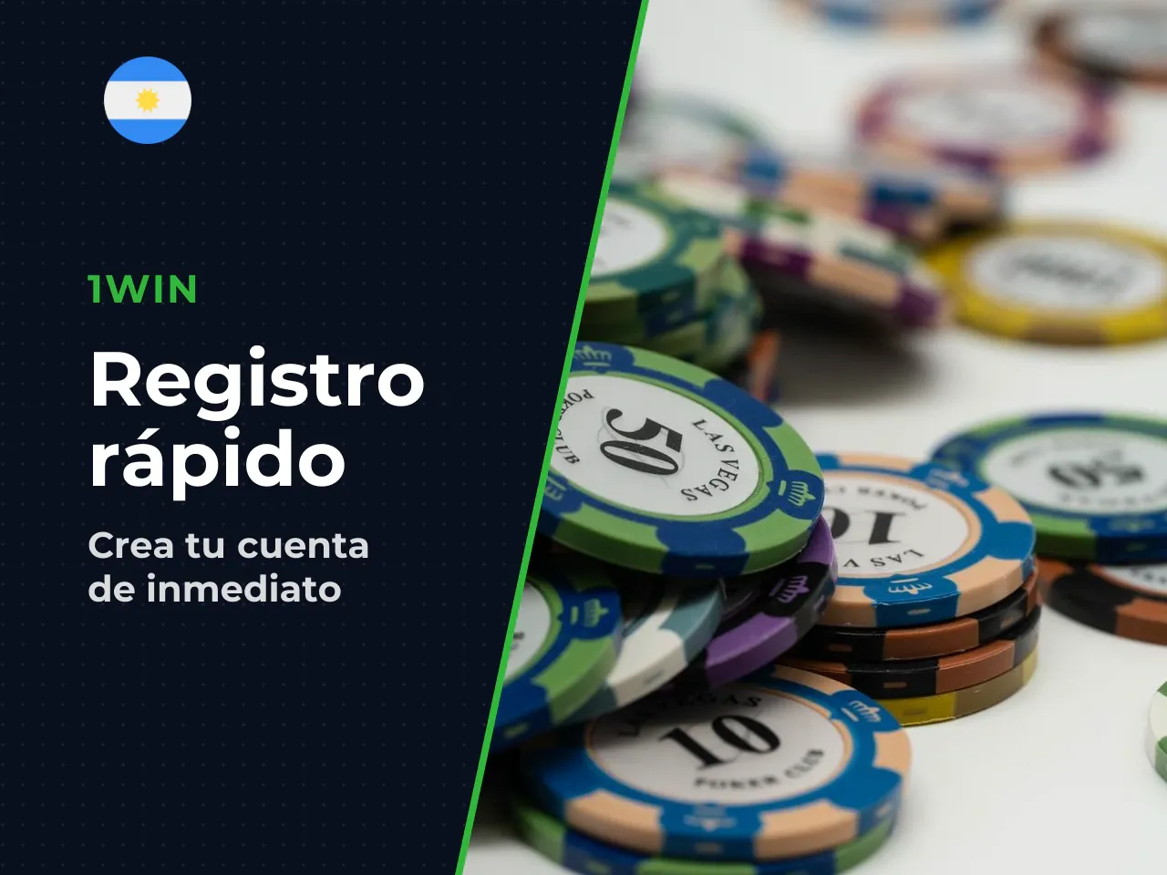 Instrucciones de registro (método estándar por email). 1. **Ingresá al sitio oficial de 1win** desde tu navegador de escritorio o celular. 2. **Hacé clic en "Registrarse"** (botón verde en la esquina 